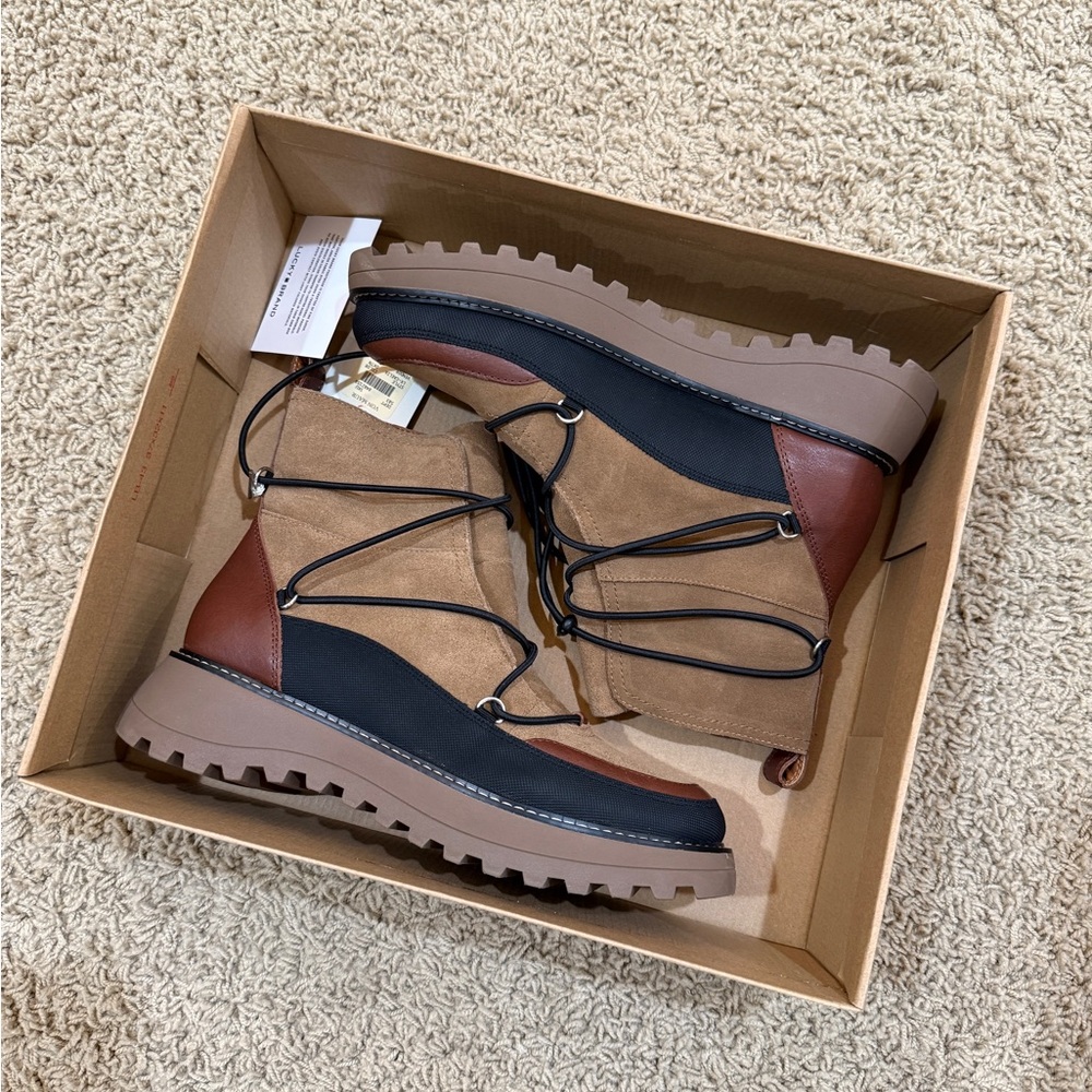 Lucky Brand Tan and Brown Winter Boots